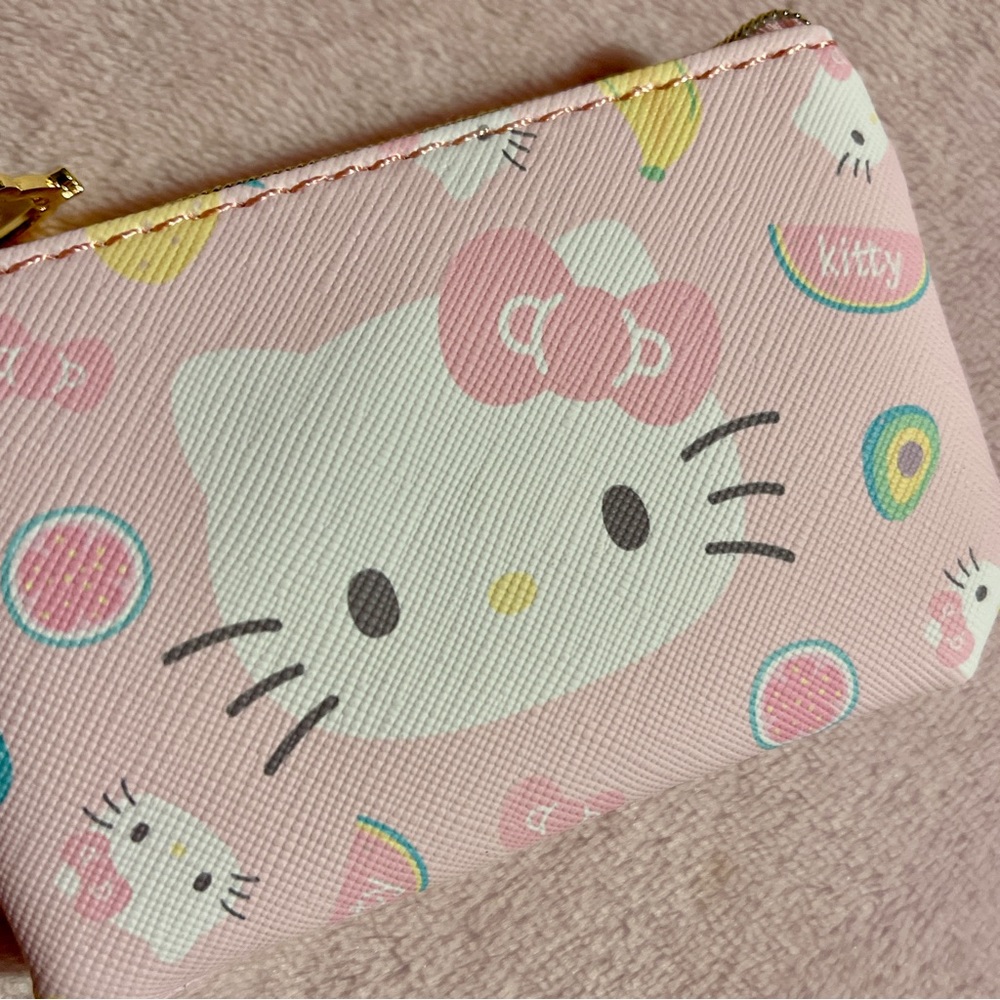 Hello Kitty Fruit Pattern Zippered Pouch Bag - Nw… - image 2